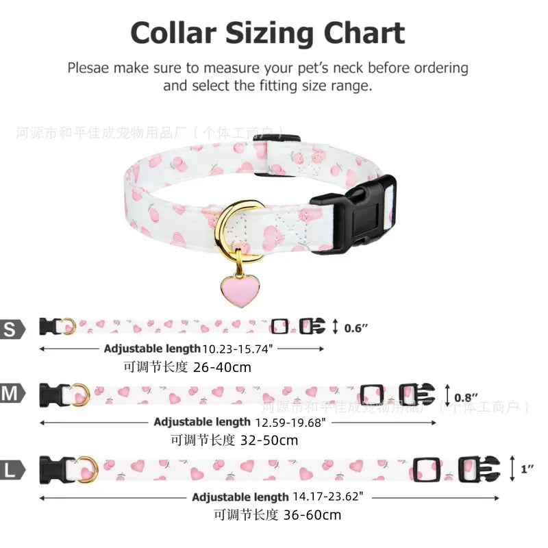 Stylish Printed Dog Collar with Durable and Versatile Design, Adjustable for Comfort, Ideal for Puppies and Adult Dogs