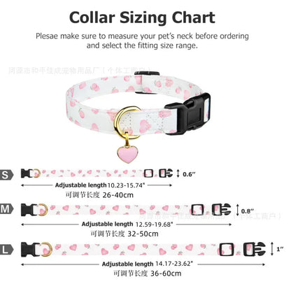 Stylish Printed Dog Collar with Durable and Versatile Design, Adjustable for Comfort, Ideal for Puppies and Adult Dogs